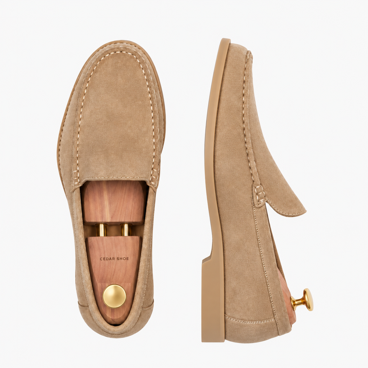 Mocassim Venetian - Camurça Areia