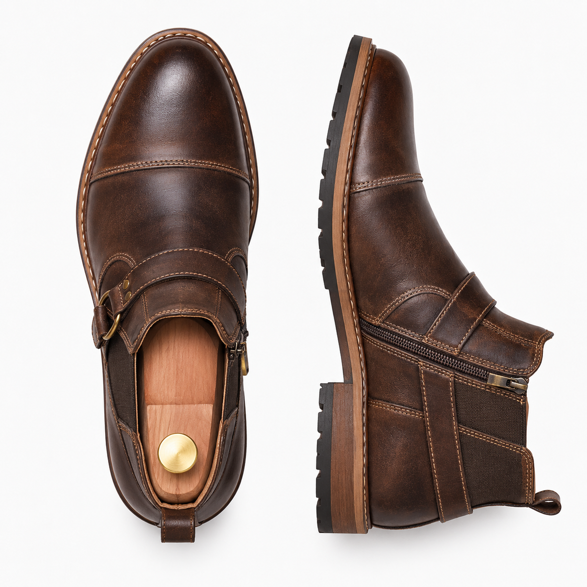 Botas de Pele Roadster