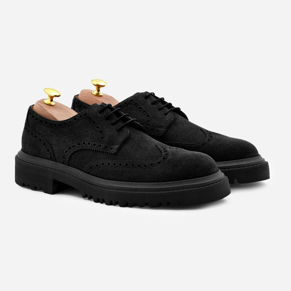 Sapatos Gibson Wingtip - Camurça - Homem