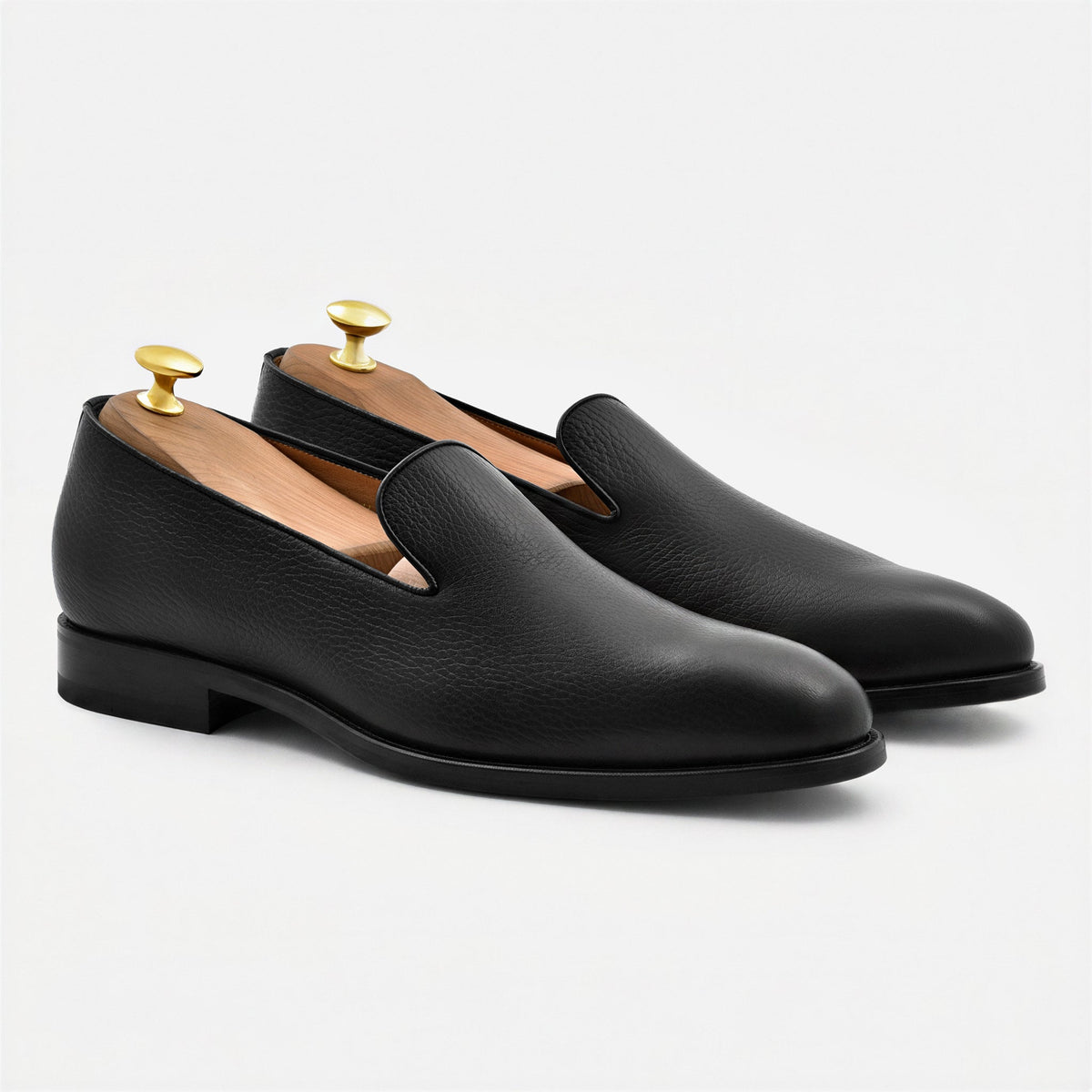 Mocassins Wholecut de Homem em Pele Granulada Langford