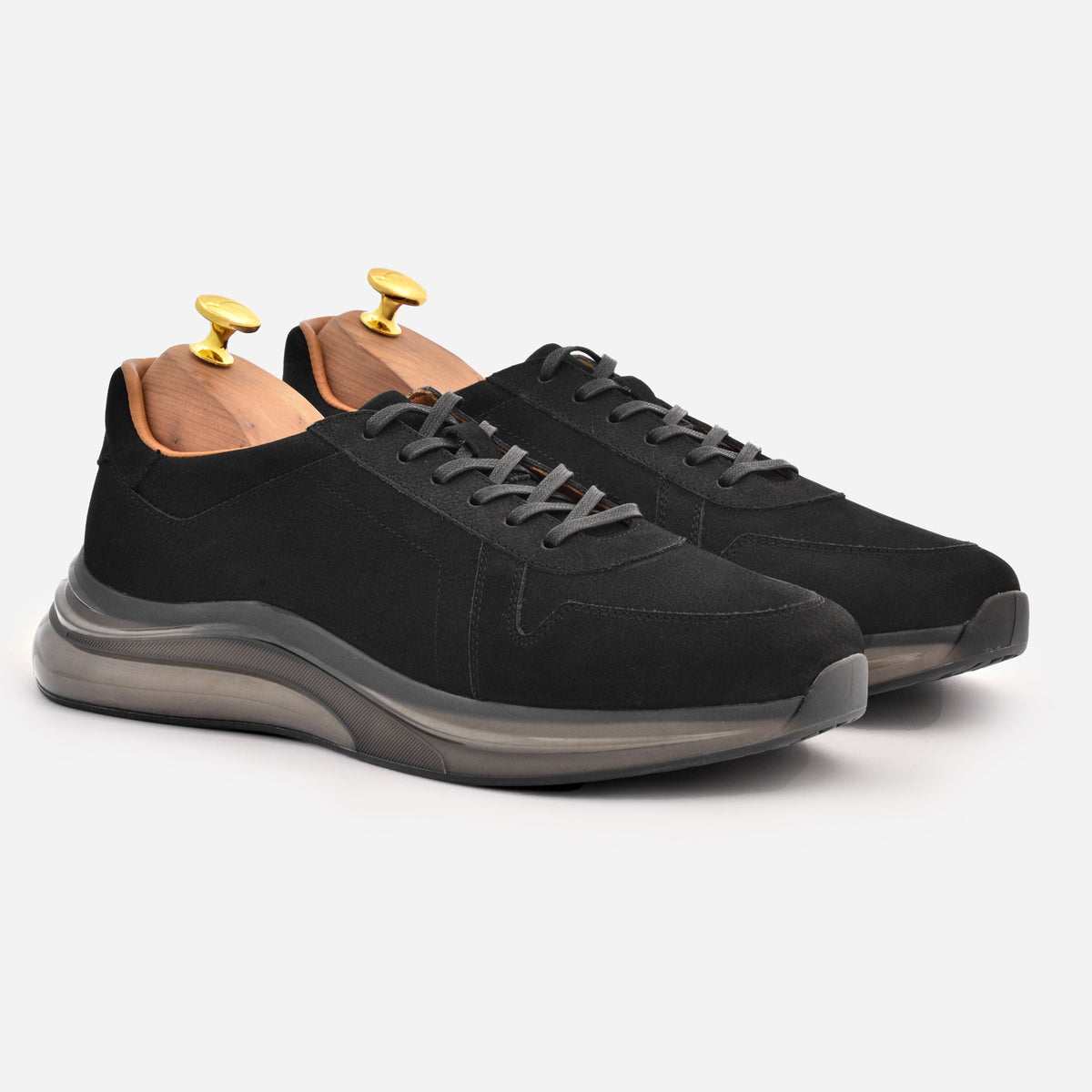 Sapatos de Atacadores em Nobuck Porto para Homem