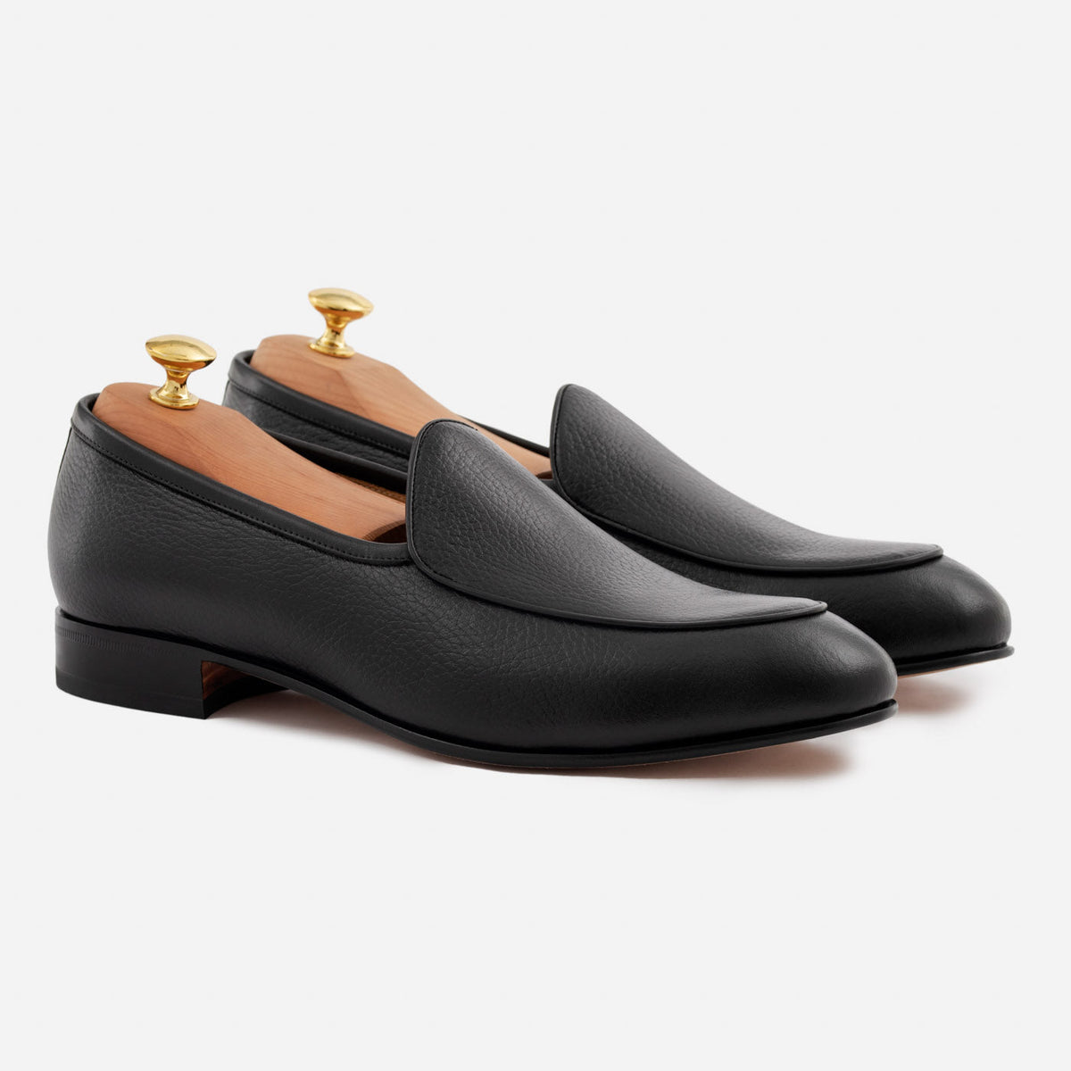 Mocassins Vincent Belgian para Homem – Pele Granulada de Qualidade Superior