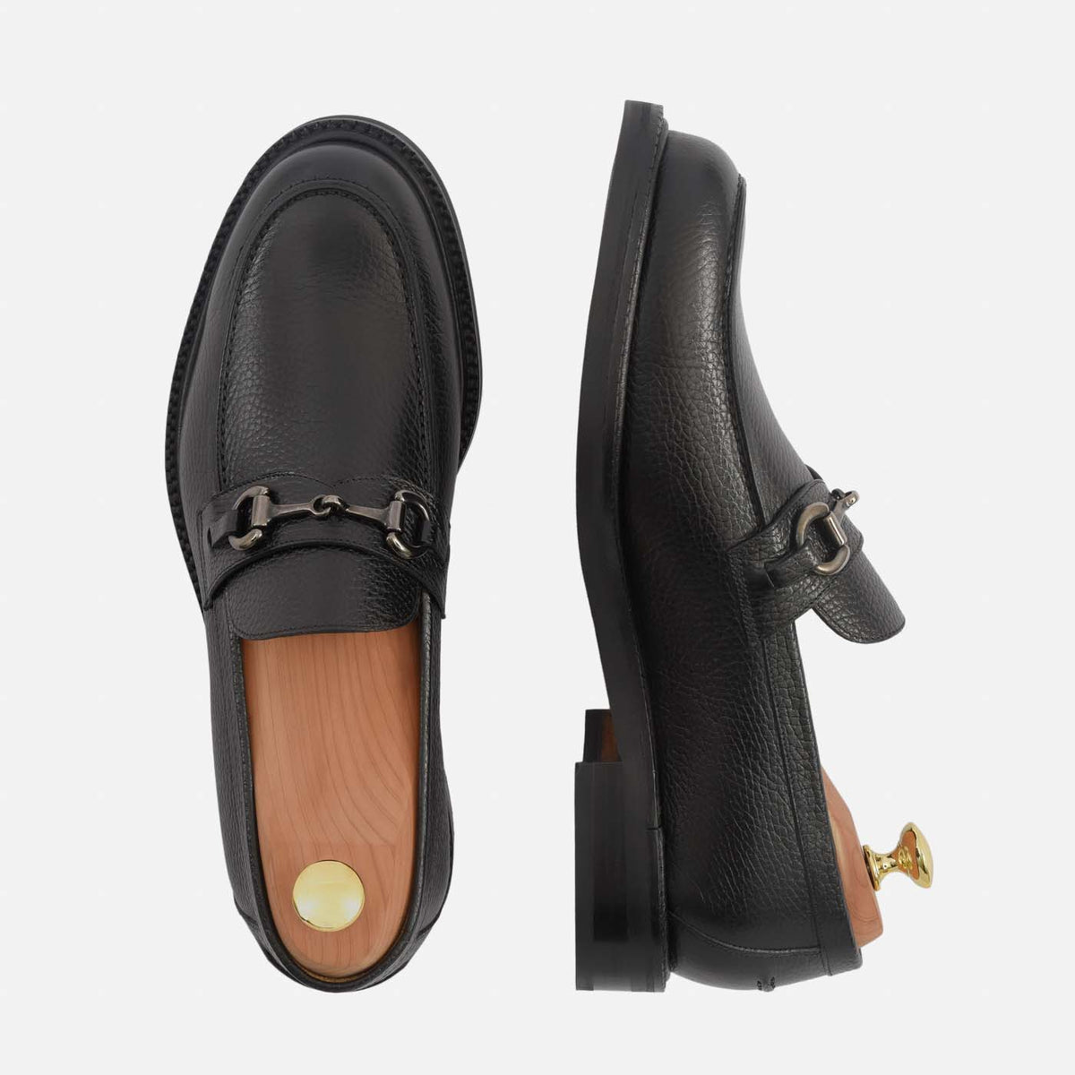 Mocassins Eriksen em Pele Granulada para Homem