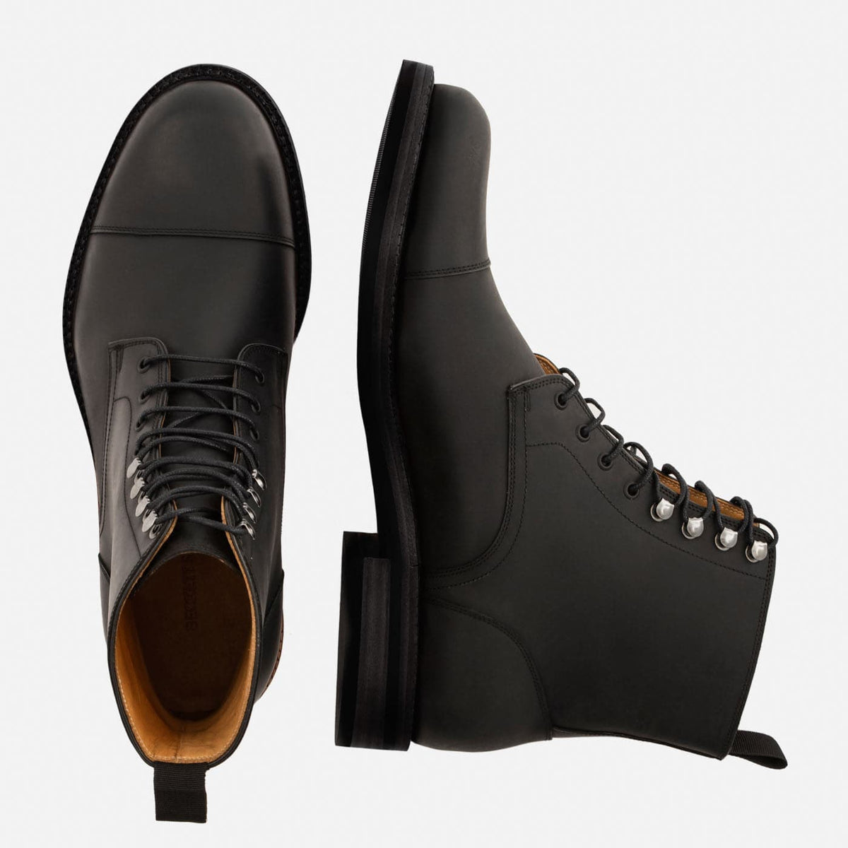 Botas de Pele Pull-Up Dowler para Homem
