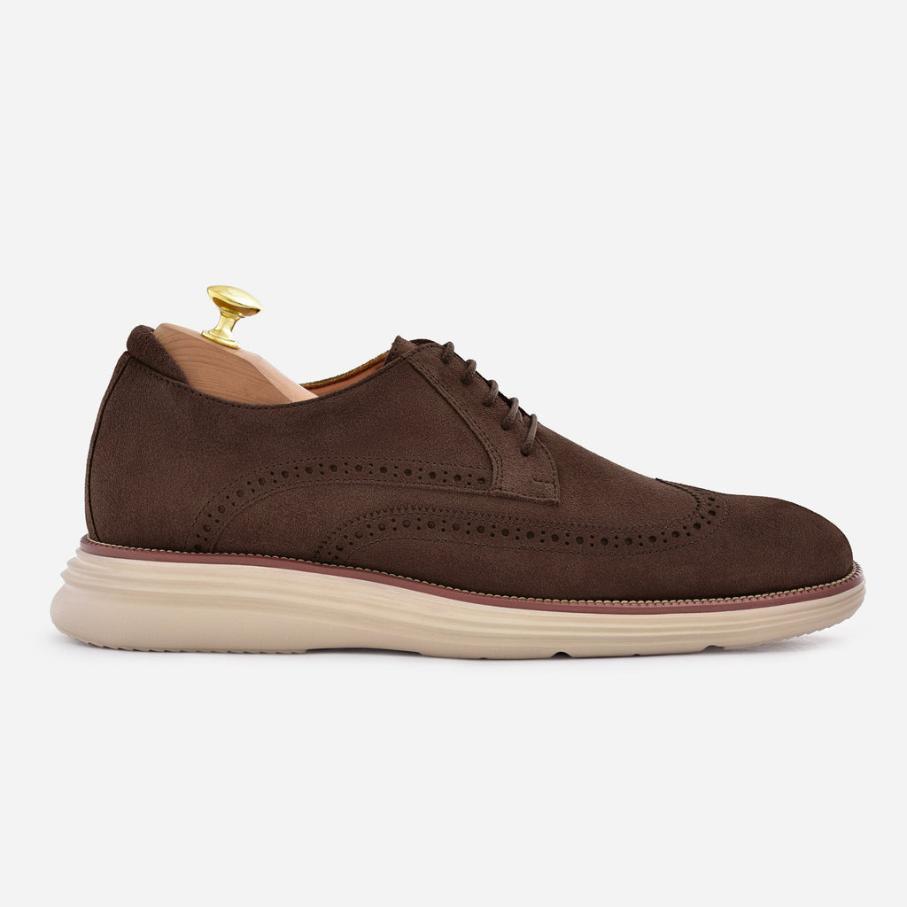 Sapatos Derbie Brogue Redford - Camurça - Homem