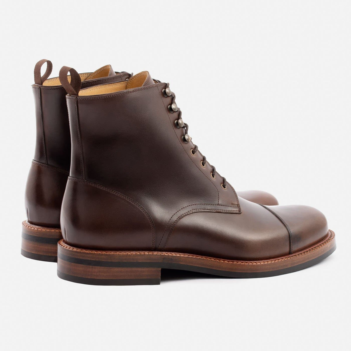 Botas de Pele Pull-Up Dowler para Homem