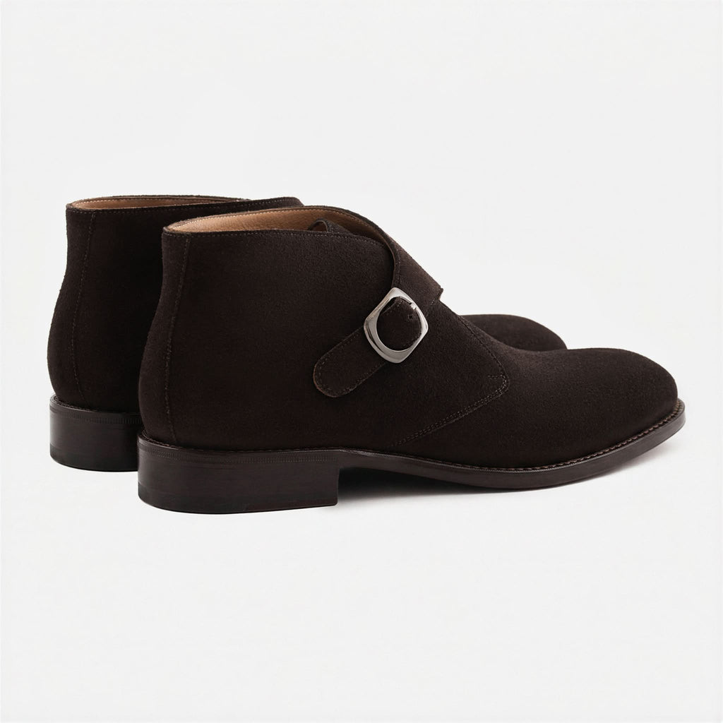 Botas de camurça com fivela Gregory para homem