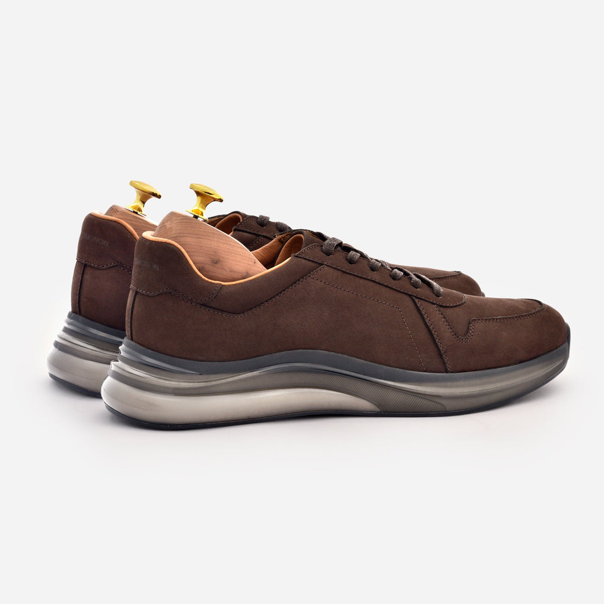 Sapatos de Atacadores em Nobuck Porto para Homem