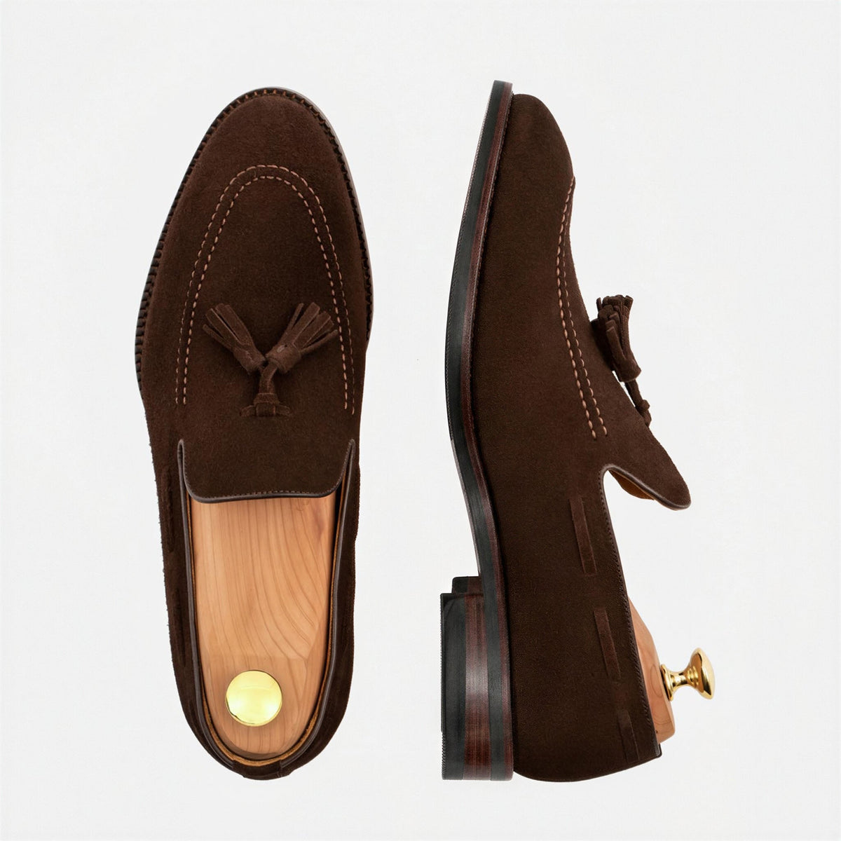 Mocassins de Borla em Camurça para Homem Bernard