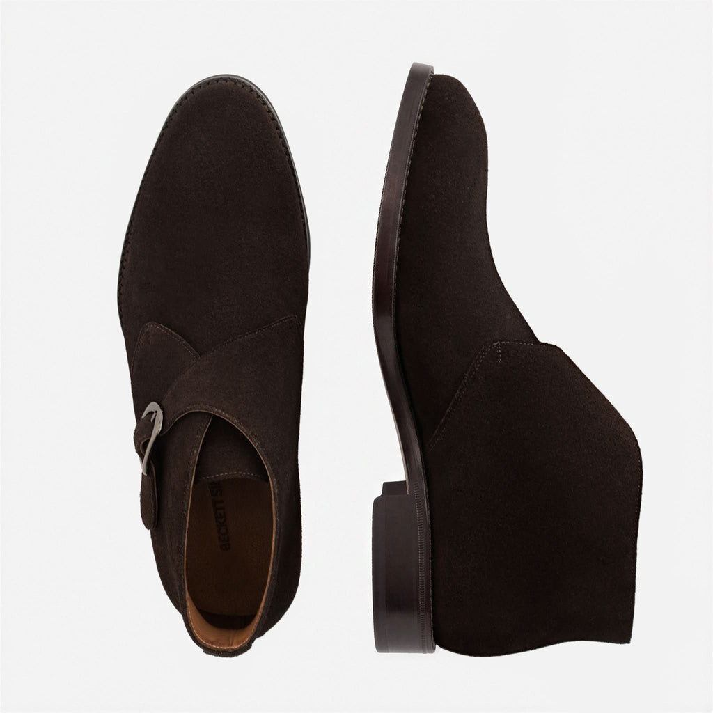 Botas de camurça com fivela Gregory para homem