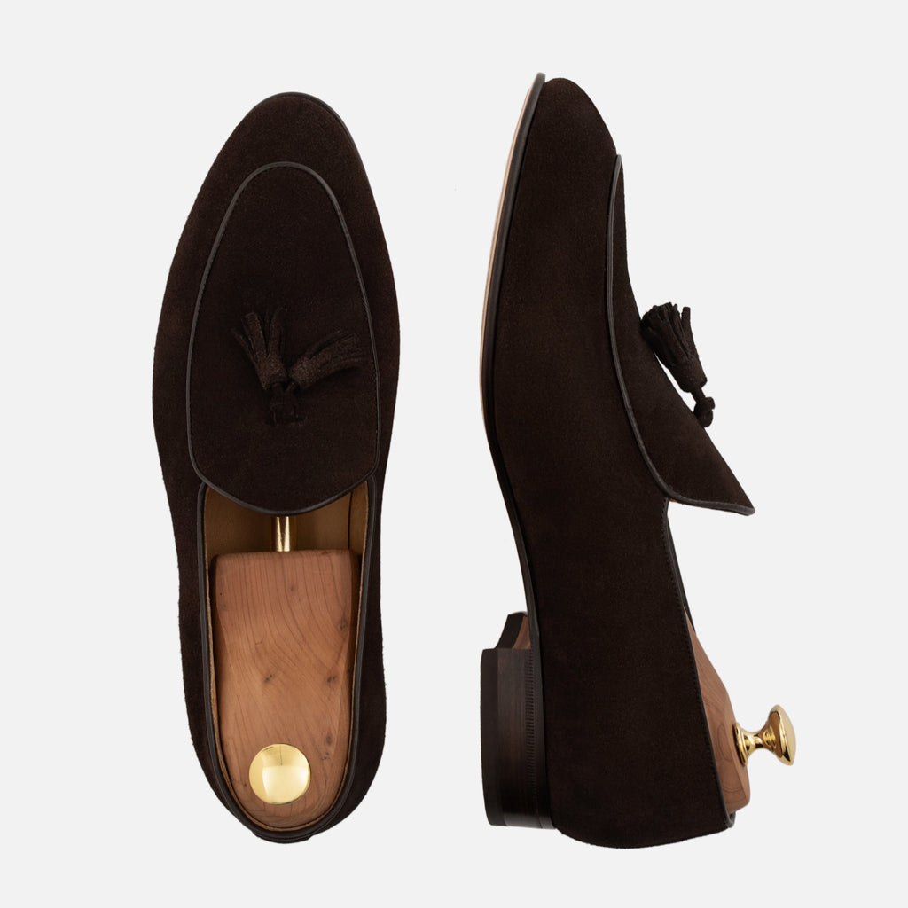 Mocassins Belgas Perry para Homem em Camurça Repelente de Água