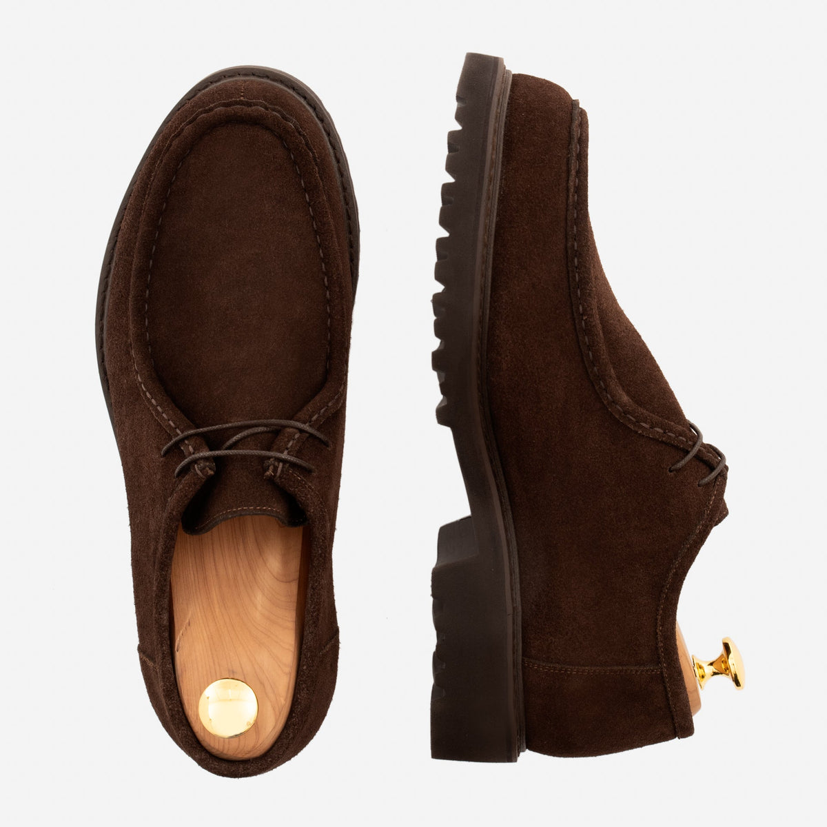 Sapatos Derbies Theo - Pele Camurça Hidrorrepelente para Homem
