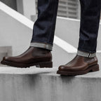 Botas de Pele Silva para Homem com Presilha