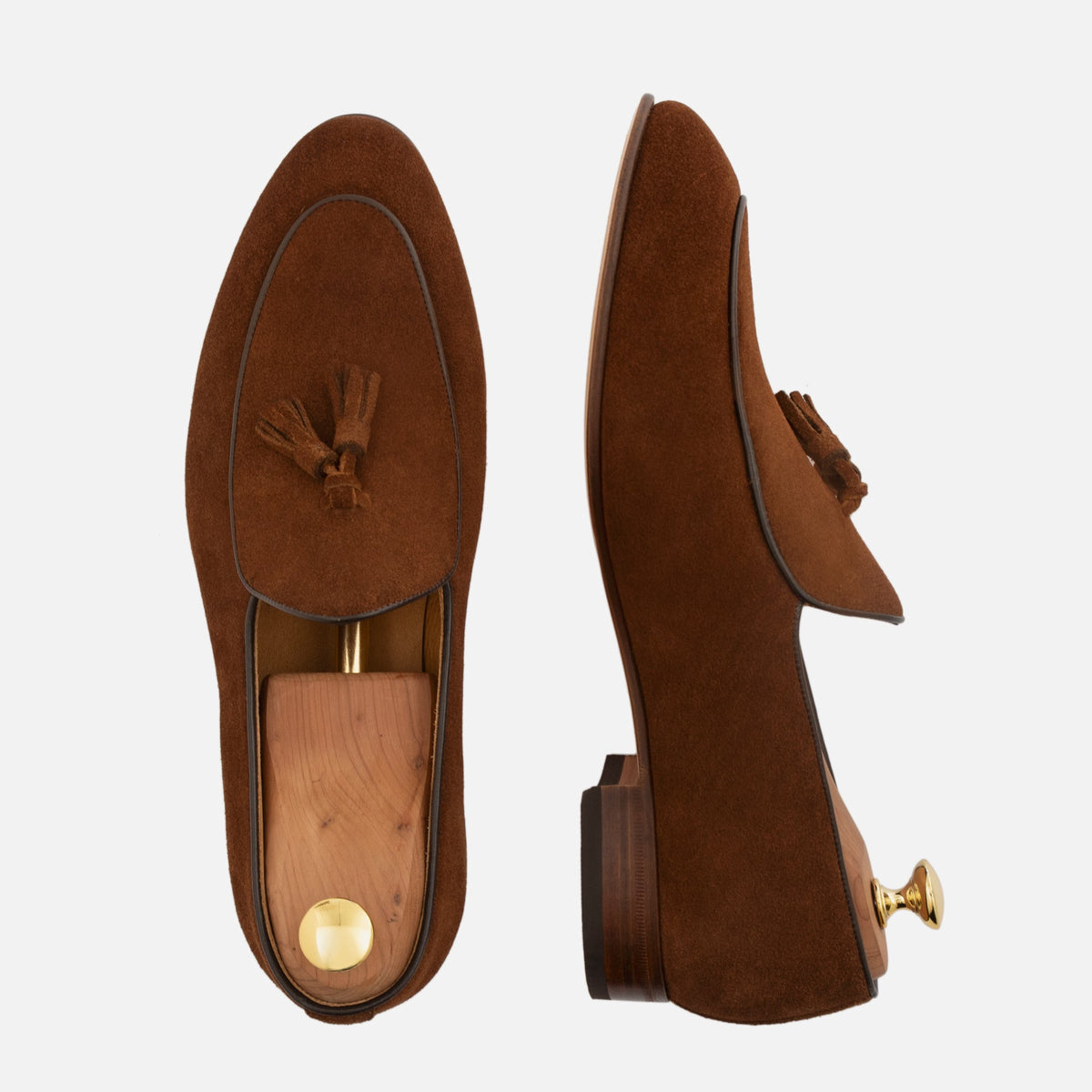 Mocassins Belgas Perry para Homem em Camurça Repelente de Água