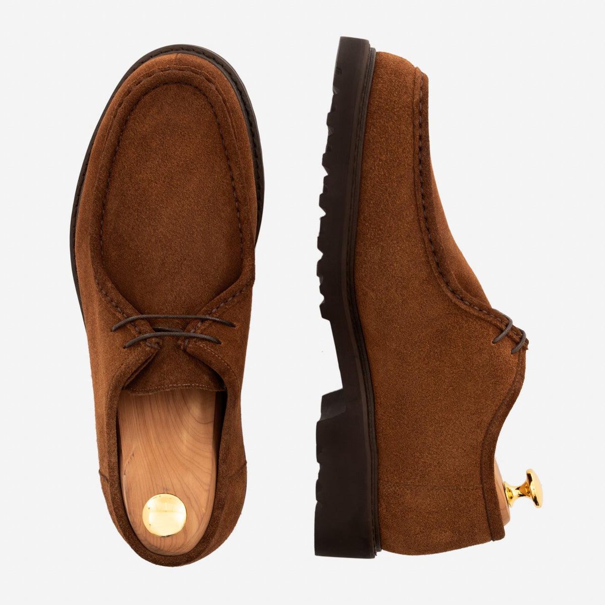 Sapatos Derbies Theo - Pele Camurça Hidrorrepelente para Homem
