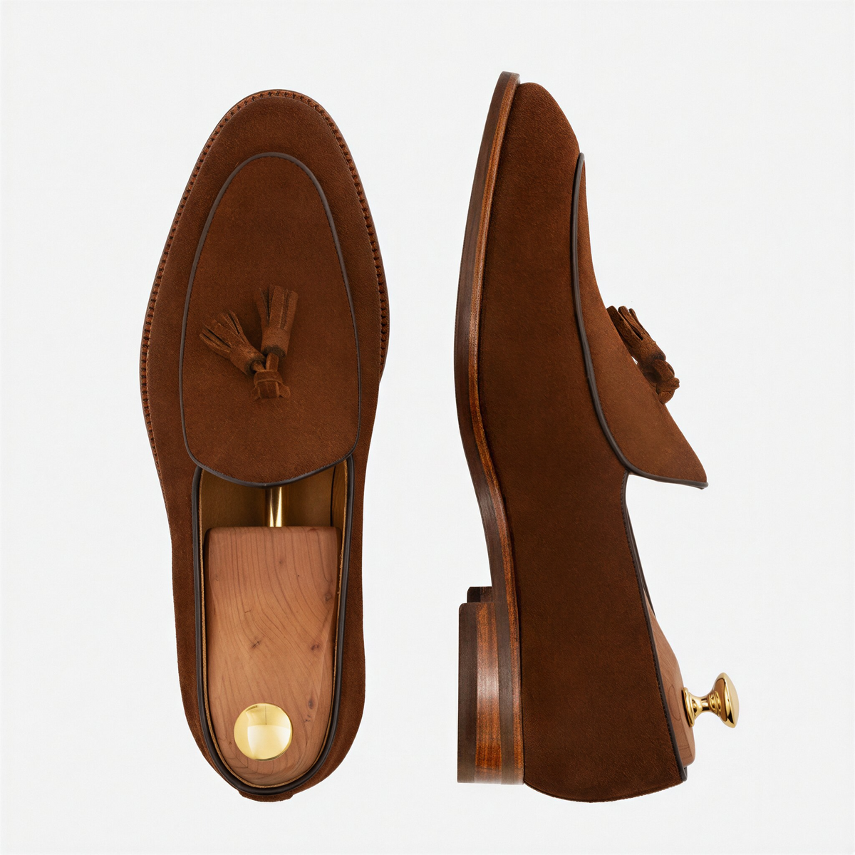 Mocassins Belgas Perry para Homem em Camurça Repelente de Água