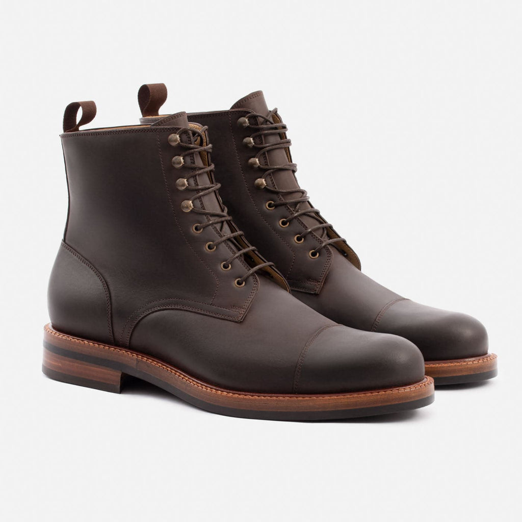 Botas de Pele Pull-Up Dowler para Homem