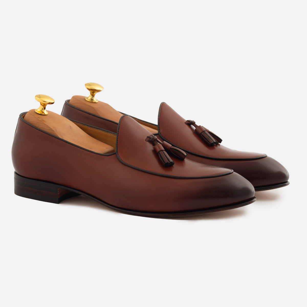 Mocassim Belga Perry para Homem em Pele de Flor Integral Premium