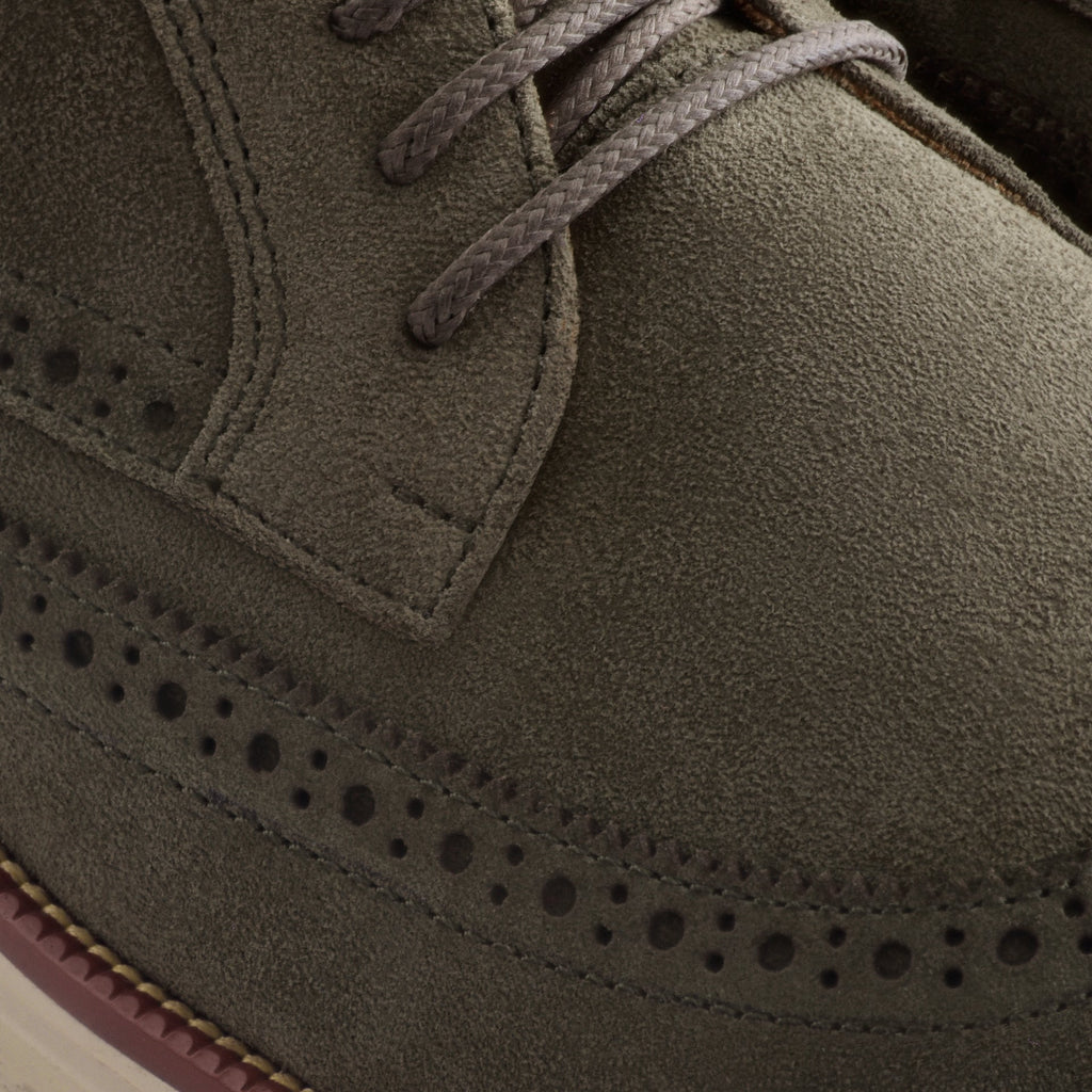 Sapatos Derbie Brogue Redford - Camurça - Homem