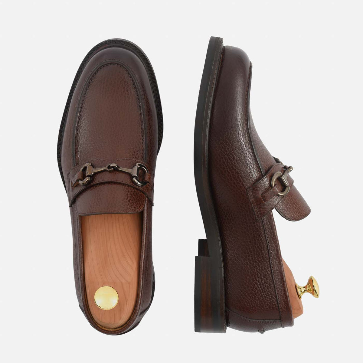 Mocassins Eriksen em Pele Granulada para Homem