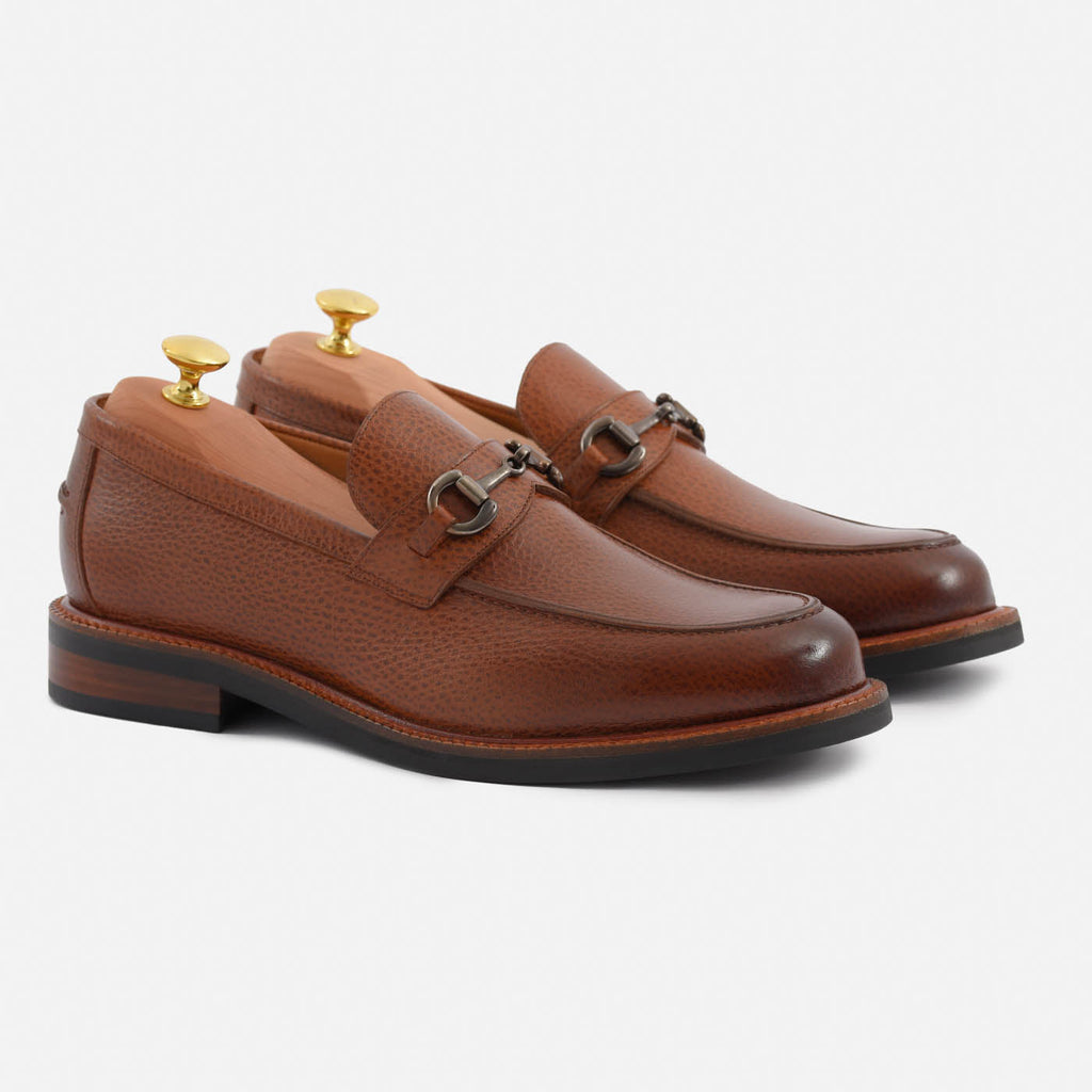 Mocassins Eriksen em Pele Granulada para Homem