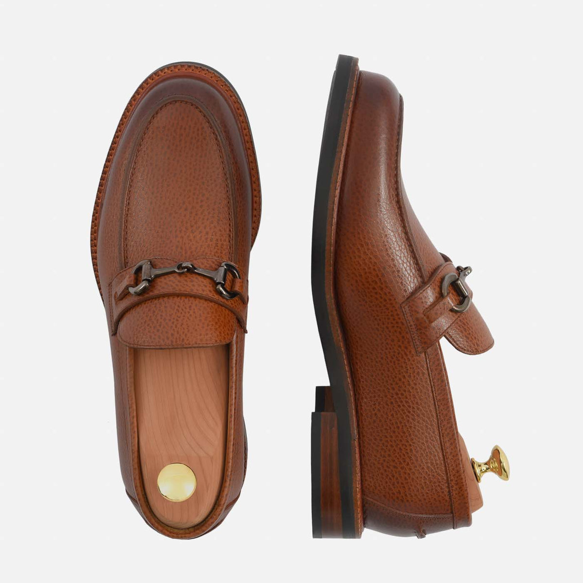 Mocassins Eriksen em Pele Granulada para Homem