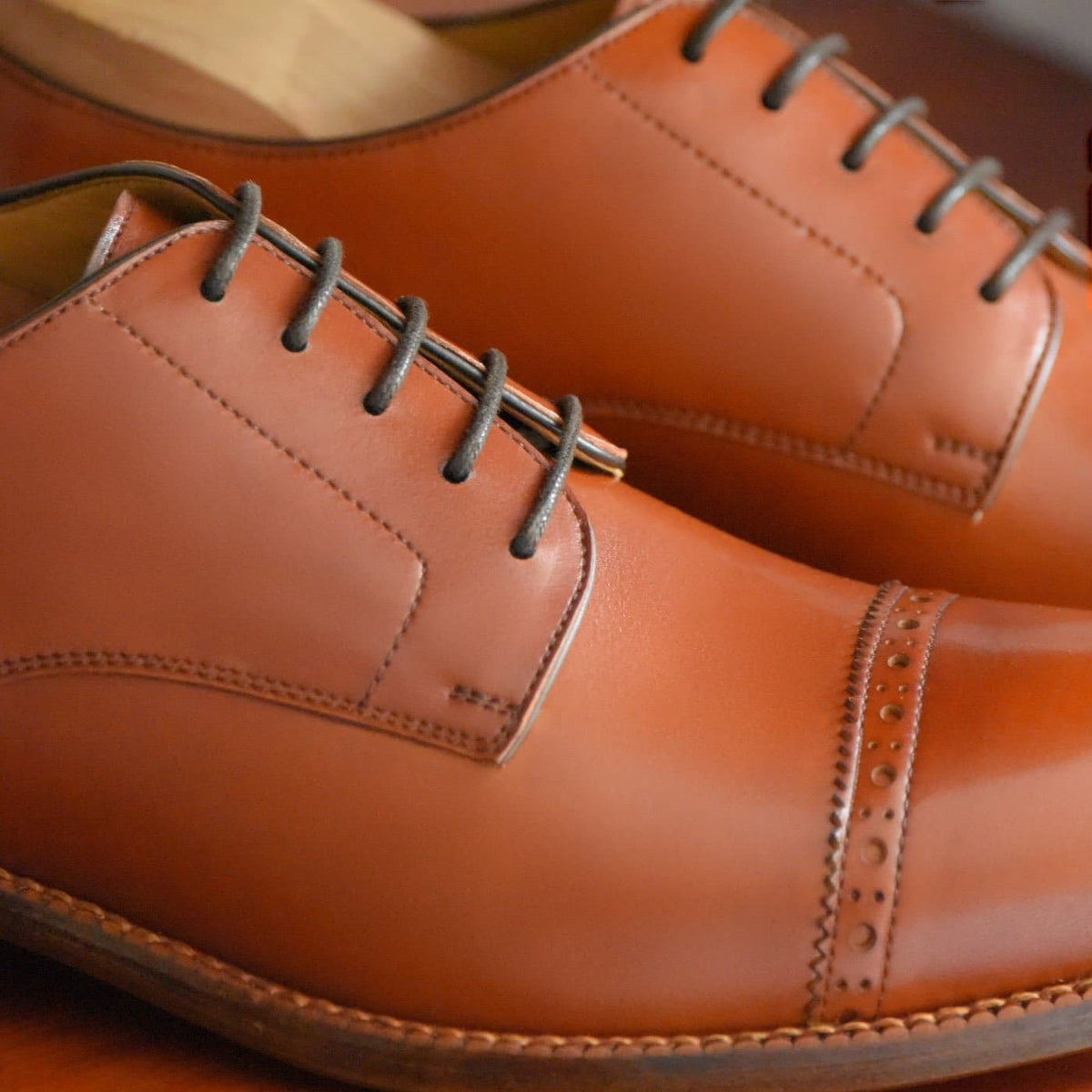 Sapatos Derby Norman com biqueira - Homem