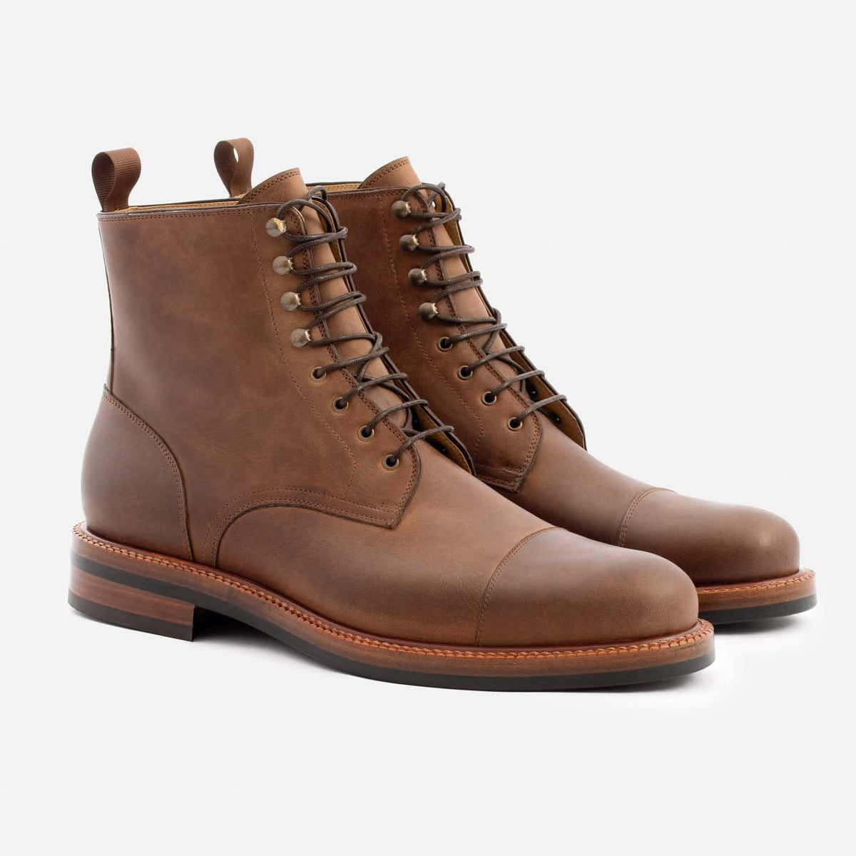 Botas de Pele Pull-Up Dowler para Homem