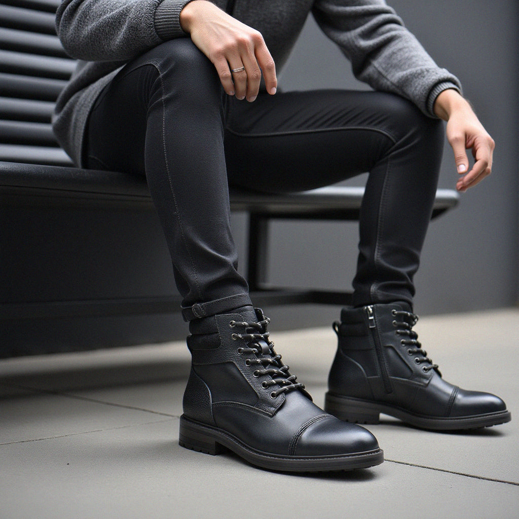 Botas de Couro de Paladino