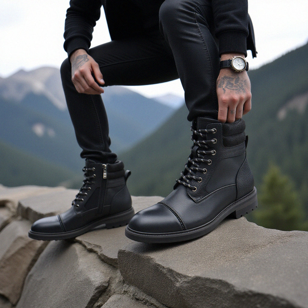 Botas de Couro de Paladino