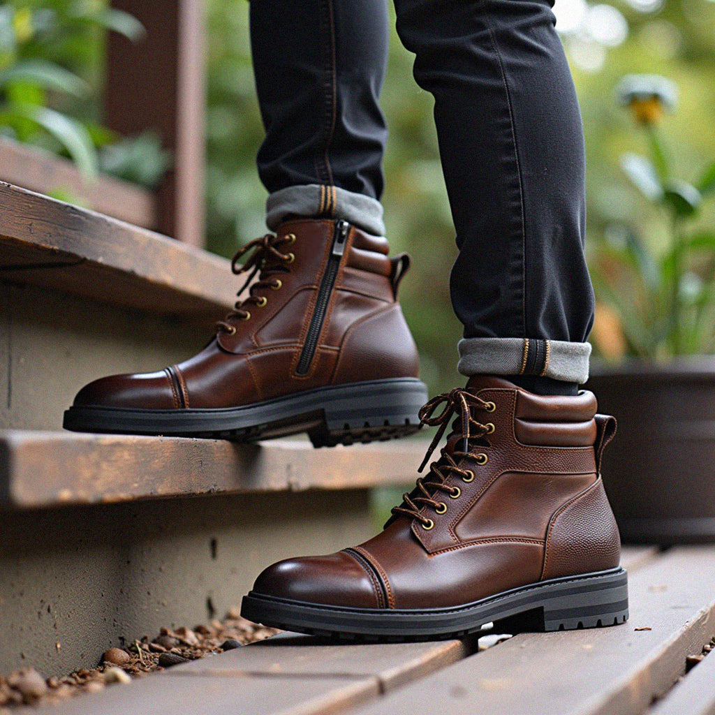 Botas de Couro de Paladino