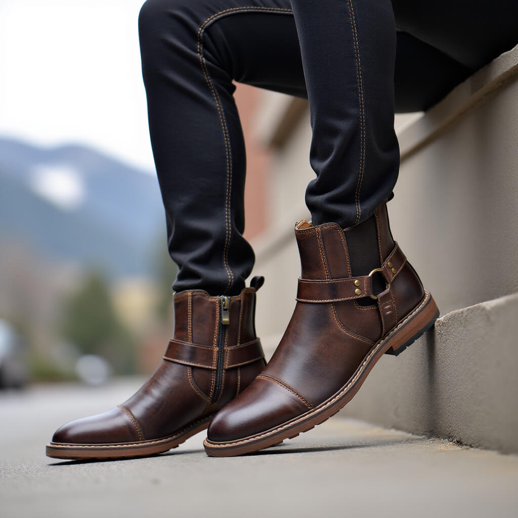 Botas de Pele Roadster